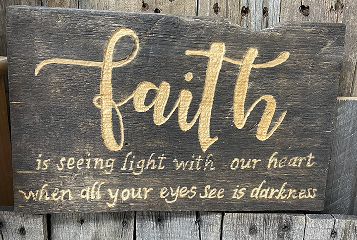 Carved Wood Plaque
